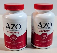 AZO Cranberry Urinary Tract Health Softgels – 120 Count (2-pk bundle) new