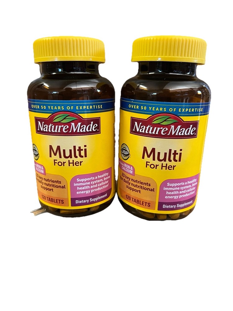 2 Pack – Nature Made Multi Vitamin for Her Dietary Supplement – 120 X2