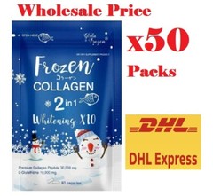 50 Frozen Collagen White Glutathione Brightening Peptides Skin x10 Pure Gluta C4