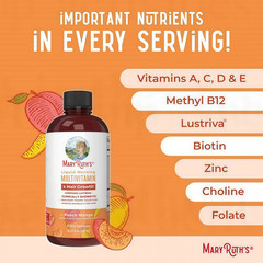 Mary Ruth’s Multivitamin + Hair Growth | 3 Pack | Peach Mango 15.22 oz brand…