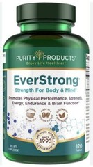 Purity Products EverStrong 120 Tablets Creapure Creatine New & Fresh exp 8/2025