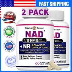 NAD+ 1,119mg Per Serving, 120 Veggie Capsules