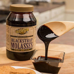 Golden Barrel Unsulfured Black Strap molasses, 32 oz 32 Fl Oz (Pack of 1)