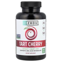 2 X Zhou Nutrition, Tart Cherry Extract + Celery Seed, 60 Veggie Capsules
