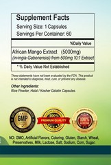 African Mango Extract capsules 5000mg serving- top quality