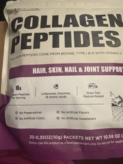 Dr. Alot Collagen Peptides Vitamin C Hair Skin Nail Joint Support Powder 10.5oz