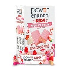 Power Crunch Kids High Protein Snack Bars, Strawberry Shortcake, 1.13 oz, 5 Coun