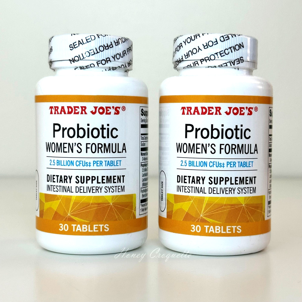 2 Bottles Trader Joe’s Probiotic Women’s Formula Total 60 Tabs