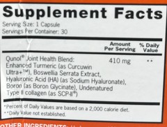 Qunol Joint Health with Turmeric and Collagen 30 Capsules, EXP 02/2026+