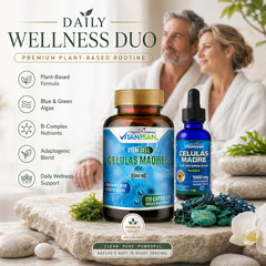 Celulas Madres Stem Cell Supplement AFA Spirulina Liquid Drops Capsules 2 Pack