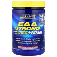 2 X MHP, EAA Strong� + Energy, Raspberry Lemonade, 10.6 oz (300 g)