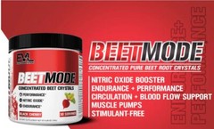 EVL Beet Mode Hardcore Nitric Oxide Pump Vasodilator & Performance Booster 30srv