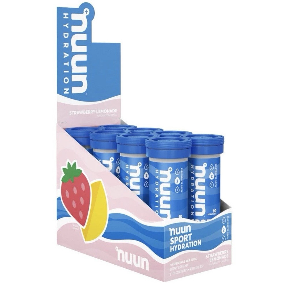 nuun Sport Hydration Tablets, Strawberry Lemonade, 80 Servings (10/26 Exp)