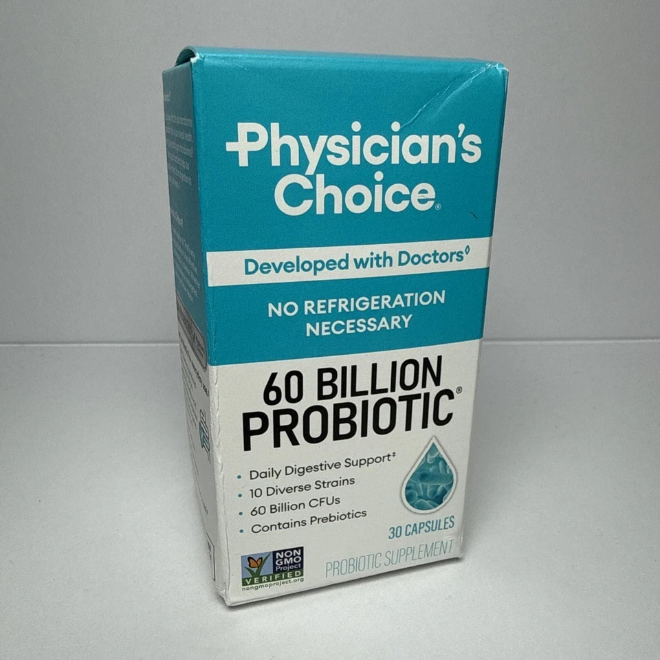 Physician’s Choice 60 Billion Probiotic 30 veg capsules Exp 2027+