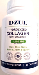 HYDROLYZED COLLAGEN WITH VITAMIN C 1,000 MG 60 CAPSULES EXP-05/2029
