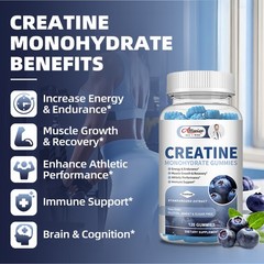 Creatine Monohydrate Blueberry Gummies – Enhance Brain Function + Build Muscle