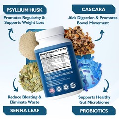 Colon Cleanser & Detox for Weight Loss Support – 15 Day Colon Cleanse Pills &…