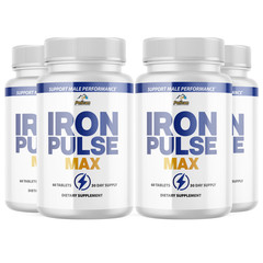 Iron Pulse Max- Men’s Health & Bodybuilding- 4 Bottles- 240 Tablets