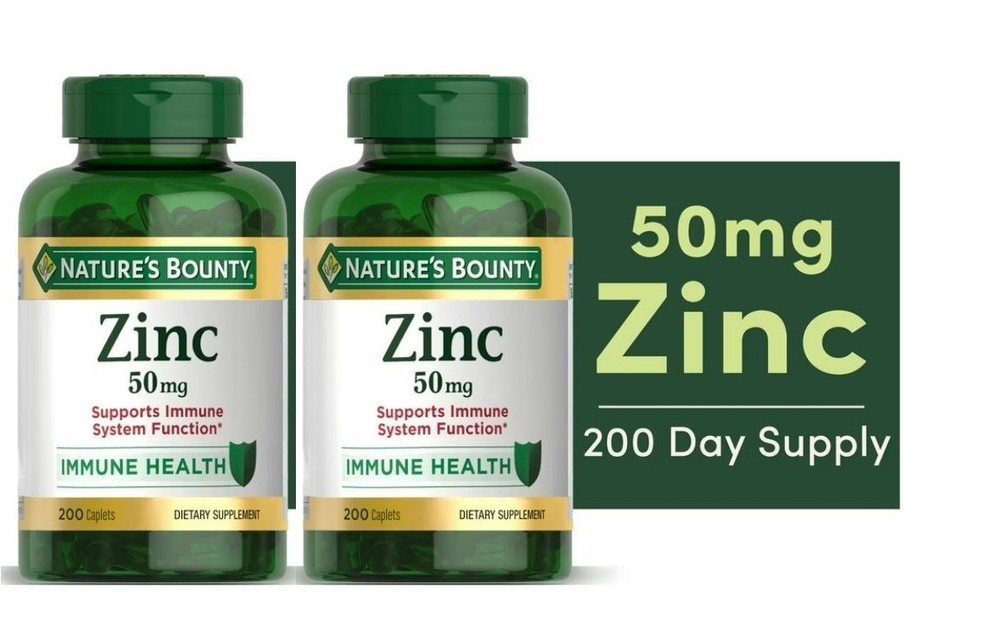 Nature’s Bounty Zinc 50 mg 400 Tablet Support Immume System