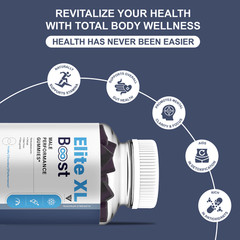 (2 Pack) Elite XL Boost Gummies, EliteXL Boost Male Performance (60 Gummies)