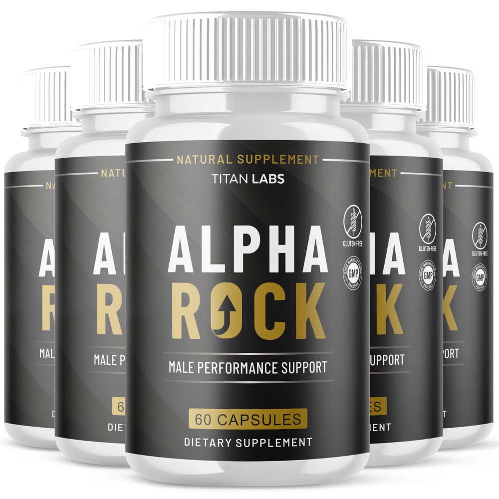 (5 Pack) Alpha Rock Advanced Male Healt Support VItamin AlphaRock 300 Capsules