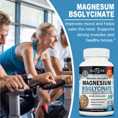 Magnesium Bisglycinate 400mg 120 Capsule Promote Muscle Bone Health Boost Immune