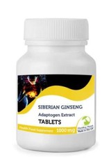 Ginseng Siberian 1000mg 30/60/90/120/180/250 Tablets Pills