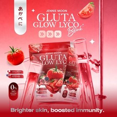 Jennie Moon Gluta Glow Lyco Drink Powder 30 Sachets CoQ10 Blend 300g