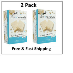 (2 pack) Power Crunch Original Protein Bars French Vanilla Cream 1.4 oz