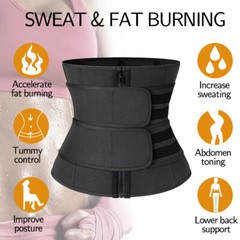 Women Waist Corset Trainer Sauna Sweat Fat Burn Body Shaper Slimmer Belt