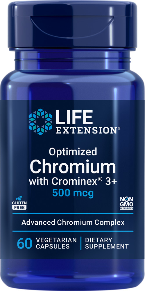 Life Extension Optimized Chromium & Crominex 3+ (EXP 08/2026) (THREE-Pack)