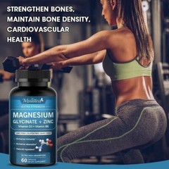 Magnesium Glycinate Capsules 500mg For Improved Sleep, Stress & Anxiety Relief