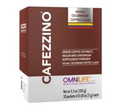 Cafezzino Box With 30 packets of 0.18 oz NATURAL COLOMBIAN COFFEE FREE-SHIP