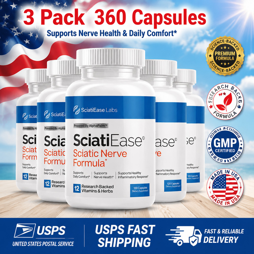 3 Pack SciatiEase Labs Sciati Ease Sciatic Nerve Formula 120 Cap NEW ! Exp 2027