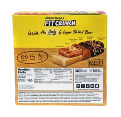 FITCRUNCH Protein Bars, 16g Protein, 18-count Chocolate Peanut Butter, 1.62 oz,