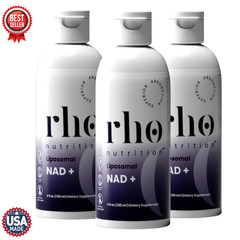 Rho Nutrition Liposomal NAD+ 4 fl oz Ultra-High Absorption Liquid Supplement 3PK