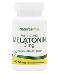 Natures Plus Melatonin 3 mg 270 Tabs- ( 3 Pack )Fast Acting 😴 Restful Sleep NEW