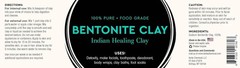 Food Grade Sodium Bentonite Clay – Powder – 1 Pound