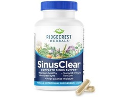 Sealed! Ridgecrest Herbals Sinus Clear Complete Sinus Support- 60 Pills Ex 10/28