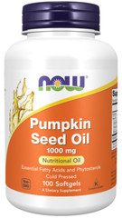 NOW Foods Pumpkin Seed Oil 1,000 mg 100 Softgels 12/25EXP Lot 330119