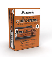 Barebells Protein Bars with 20g High Protein, 1.9oz Bars, Cookies & Caramel – 4