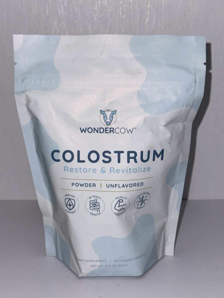 Wondercow Colostrum Restore Revitalize Unflavored Powder Exp 07/28