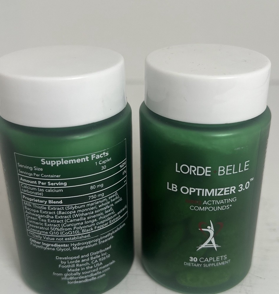 Lorde Belle LB Optimize NRF2 Synergizer Antioxidant Nutritional Supplements NRF2