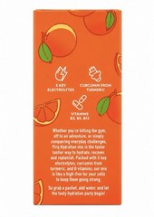 Pirq Hydration Electrolyte Powder + Curcumin, Orange, 10ct 2.1oz 09/2027