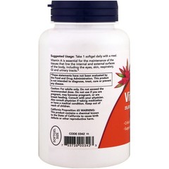 Now Foods Vitamin A 25 000 IU 250 Softgels GMP Quality Assured