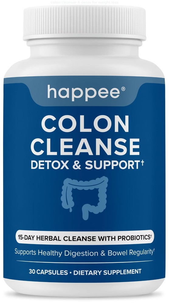 Colon Cleanser & Detox for Weight Loss Support – 15 Day Colon Cleanse Pills &…