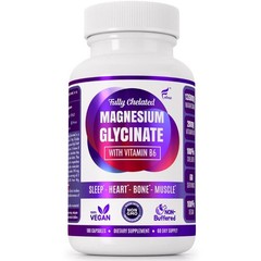Folona Magnesium Glycinate B6 1350mg Sleep Stress Muscle Support 180 Caps