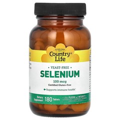 2 X Country Life, Selenium, 100 mcg, 180 Tablets