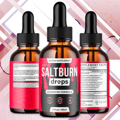(5 Pack) Salt Burn Drops Advanced Formula Health & Fitness Vitamin 150 Servings