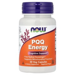 2 X NOW Foods, PQQ Energy, 30 Veg Capsules